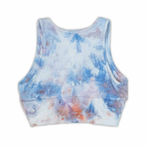 Sunset Clouds Ruched Front Crop Top S-3XL