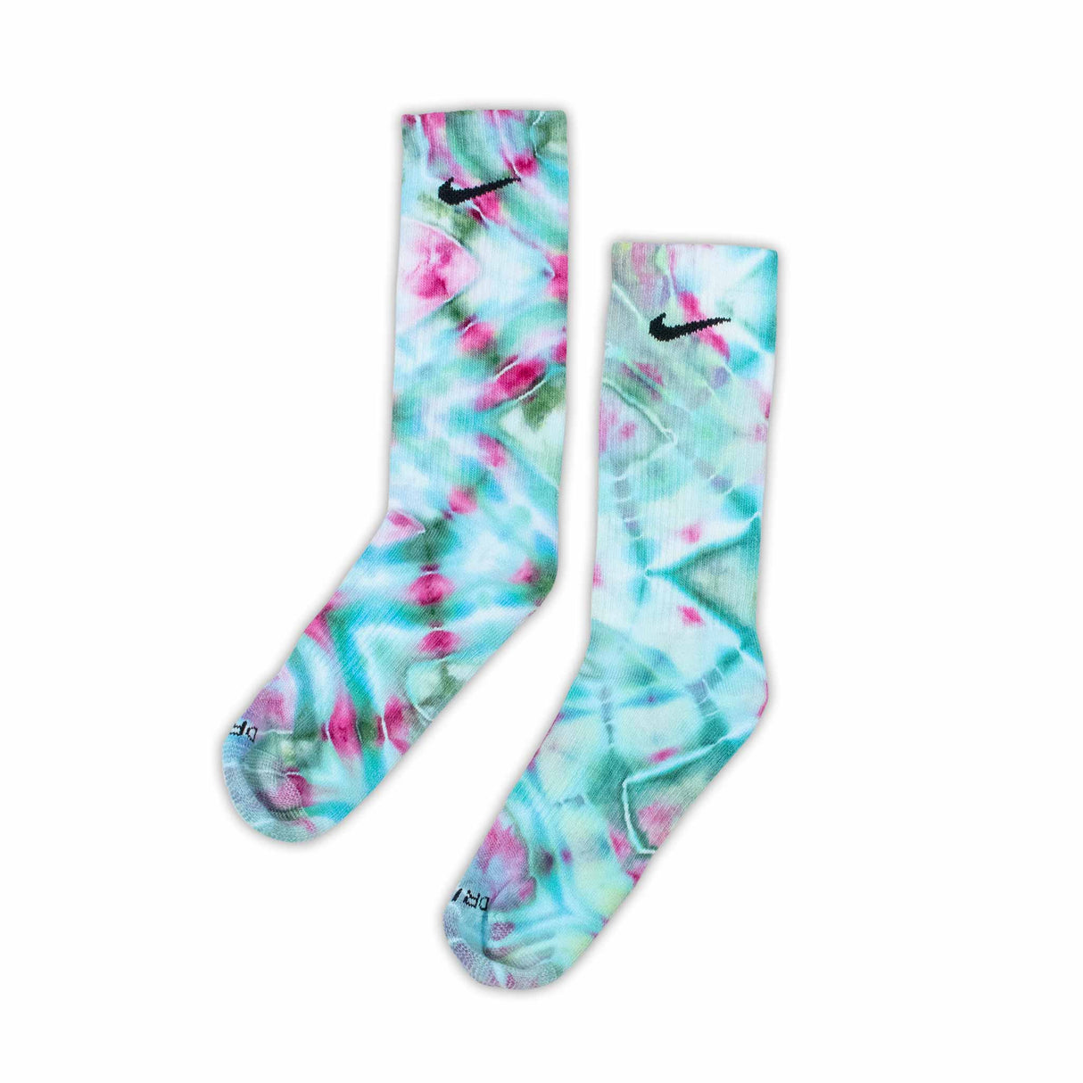 Cosmic Twist Shibori Ice Dye Socks Medium